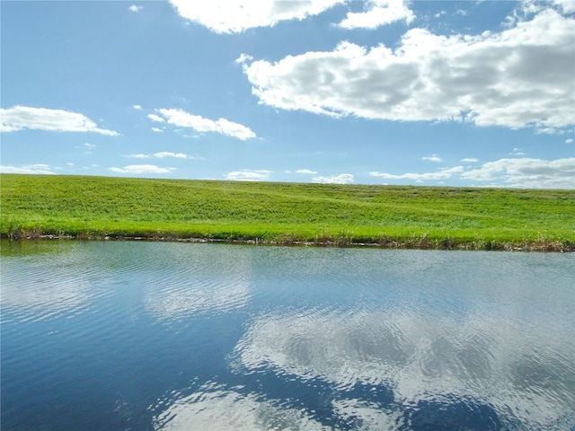 view of water feature with a rural view