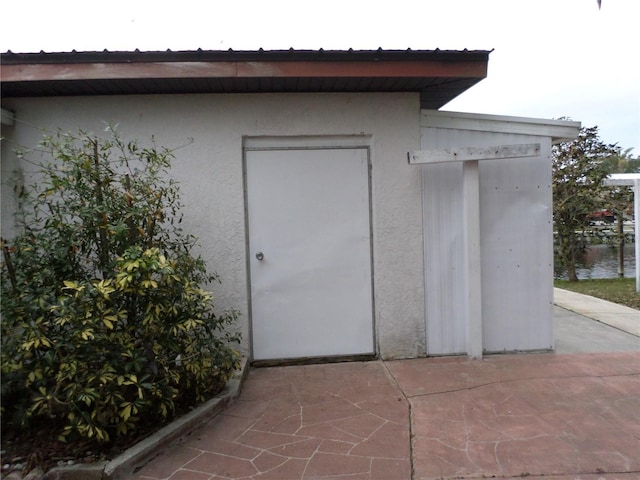 view of outbuilding featuring an outdoor structure