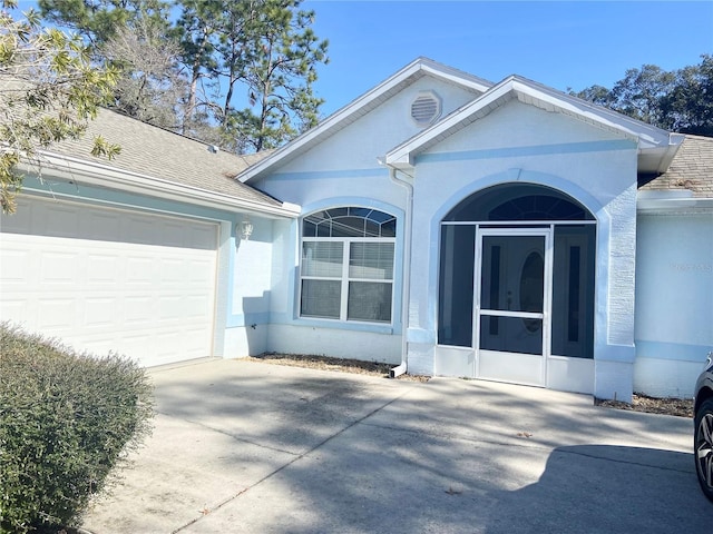 ranch-style house with a garage