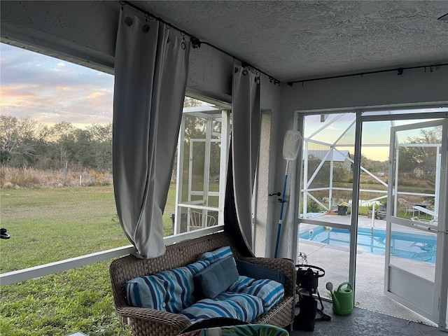 view of sunroom / solarium