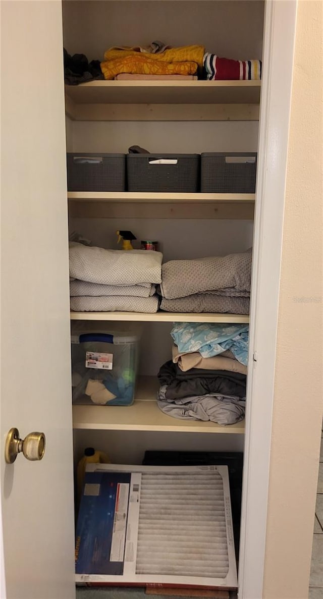 view of closet