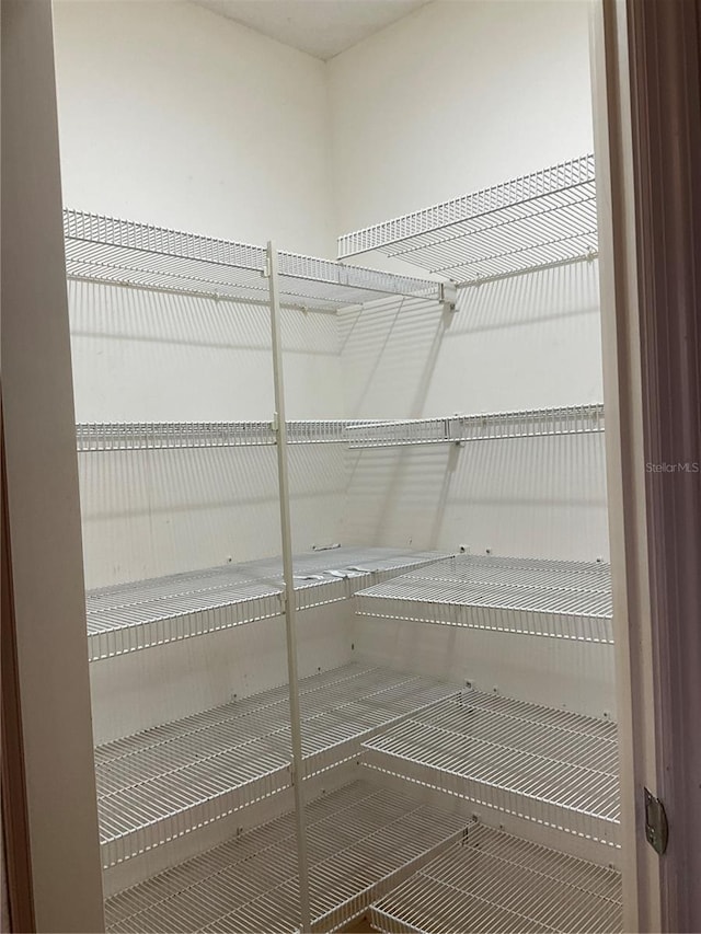 view of storage area