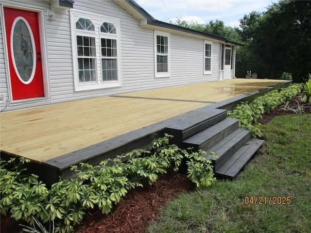 7895 NW 84th Ct, Okeechobee, FL 34972 - view of wooden deck