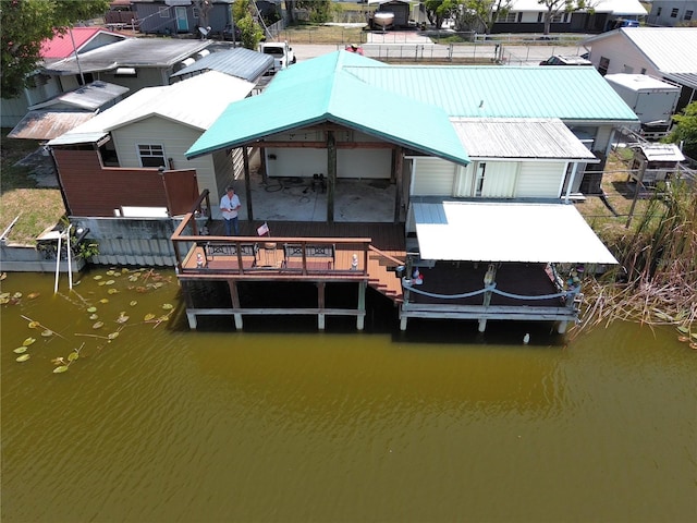 1066 5th St, Okeechobee, FL 34974 - dock featuring a water view and a residential view