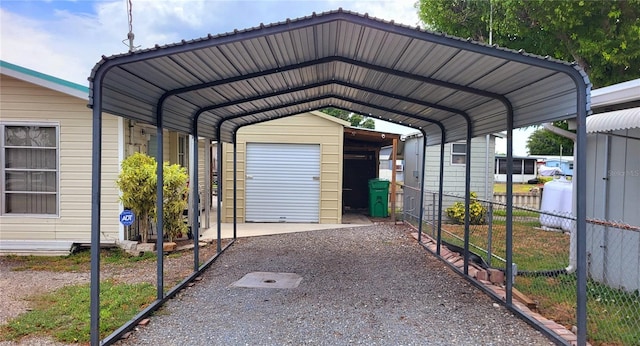 1066 5th St, Okeechobee, FL 34974 - view of car parking featuring fence and a carport