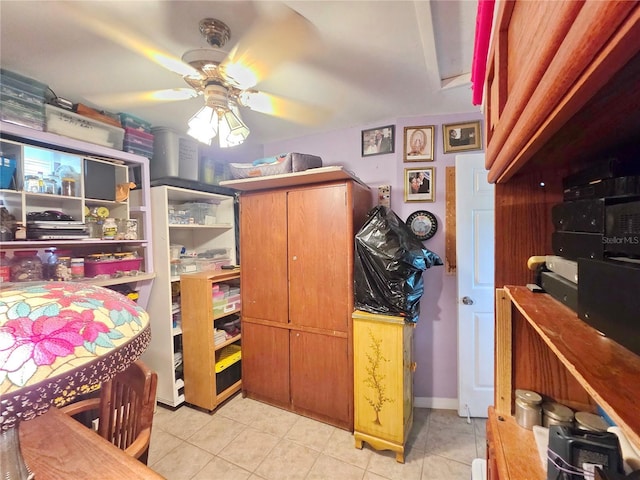 1209 5th St, Okeechobee, FL 34974 - bedroom featuring light tile patterned floors and ceiling fan