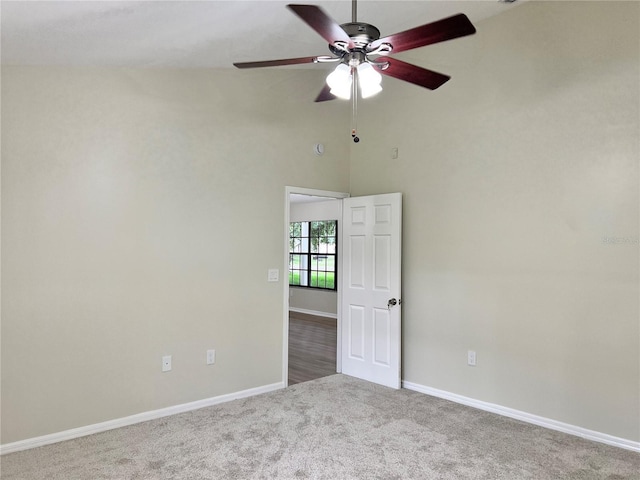 1150 SW 83rd Ave, Okeechobee, FL 34974 - unfurnished room with a ceiling fan, carpet floors, and a towering ceiling