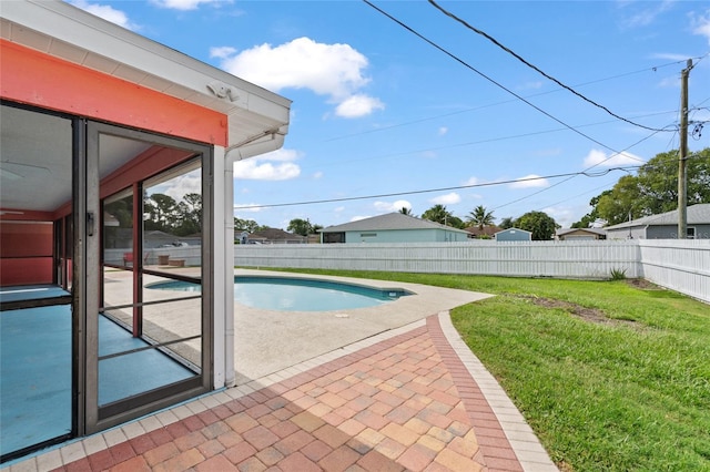 402 SW Seaflower Ter, Port St Lucie, FL 34984 - view of pool with a fenced backyard and a patio