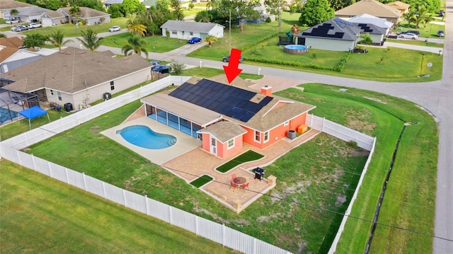 402 SW Seaflower Ter, Port St Lucie, FL 34984 - aerial perspective of suburban area featuring a pool