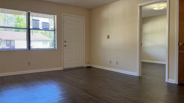 entryway featuring dark hardwood / wood-style floors