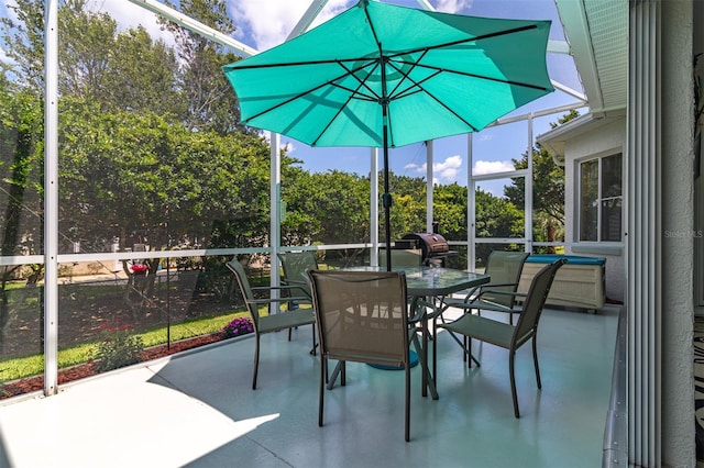 view of sunroom / solarium