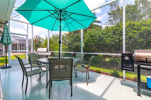 view of sunroom / solarium