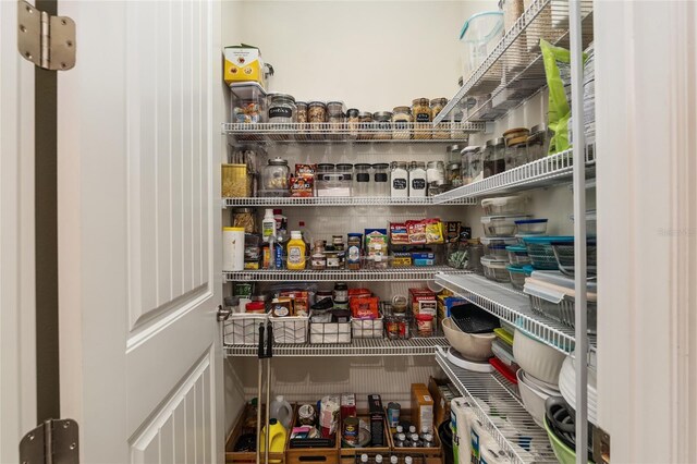 view of pantry