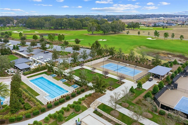 3554 NW 55th Cir, Ocala, FL 34482 - drone / aerial view of a local golf course and a pool