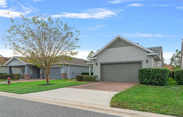 3554 NW 55th Cir, Ocala, FL 34482 - single story home featuring decorative driveway, a garage, and a front yard