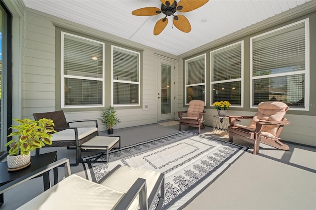 3554 NW 55th Cir, Ocala, FL 34482 - sunroom / solarium with ceiling fan