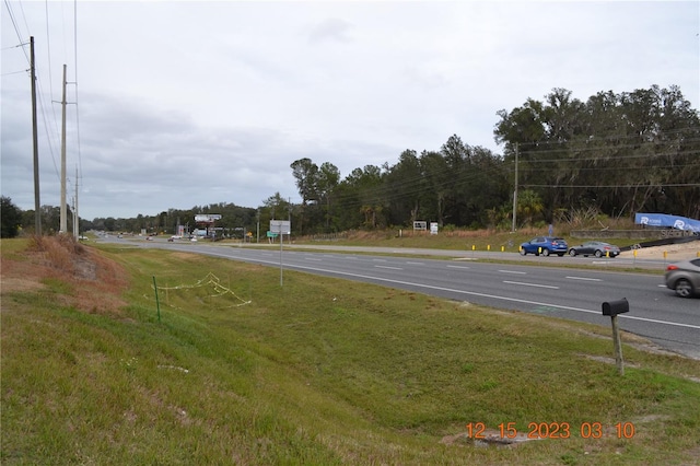 view of road