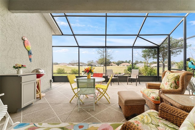 sunroom / solarium with plenty of natural light