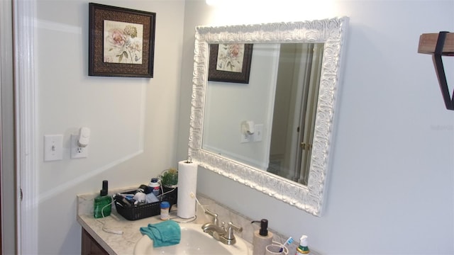 bathroom featuring vanity