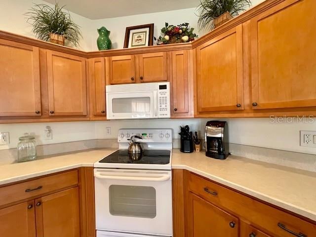 kitchen featuring white appliances