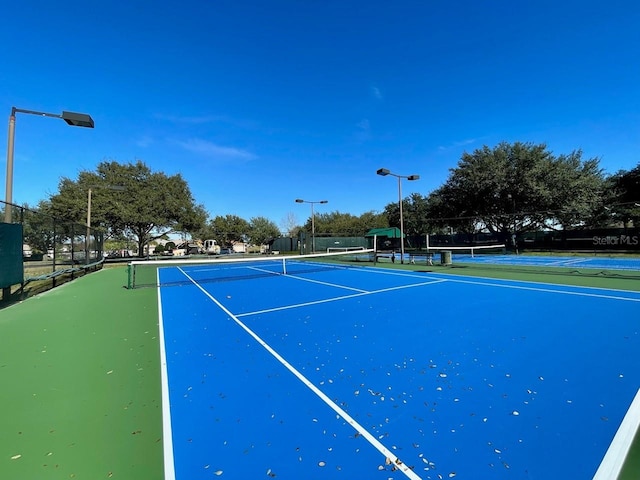 view of tennis court