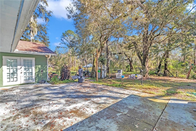 view of yard featuring a patio