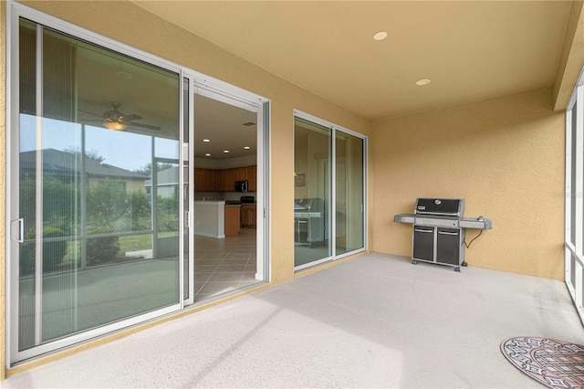 view of patio / terrace with grilling area