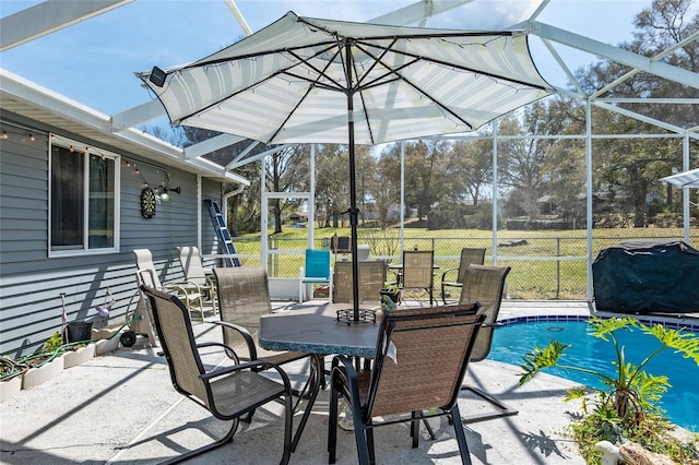 view of sunroom