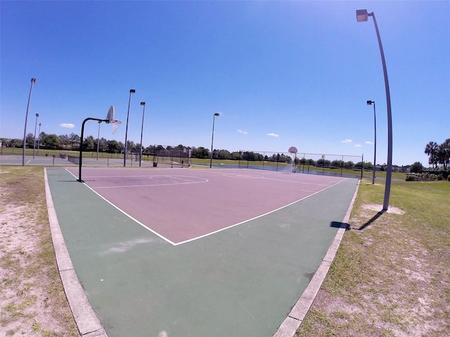 view of nearby features featuring basketball court