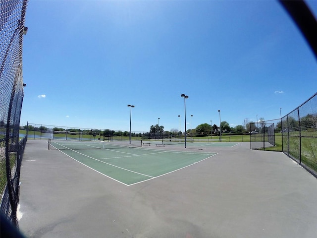 view of sport court