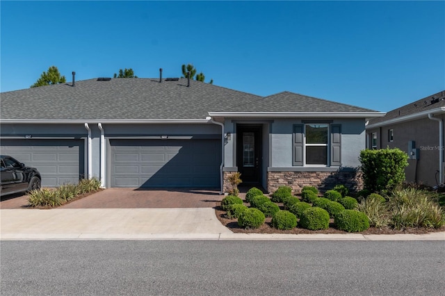 ranch-style house with a garage