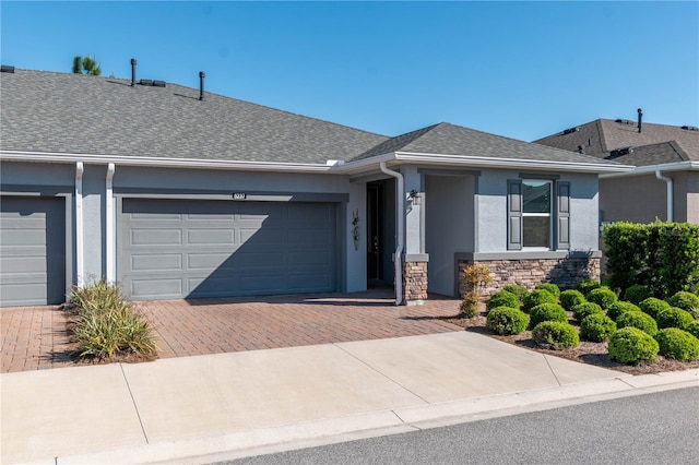 ranch-style house with a garage