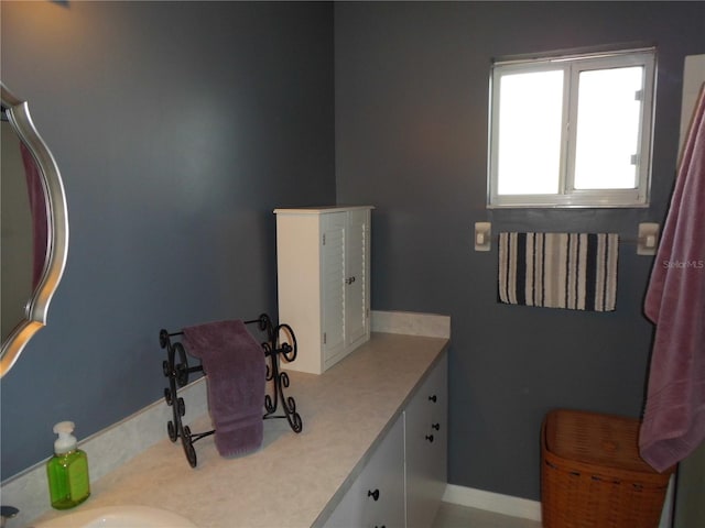 bathroom with vanity