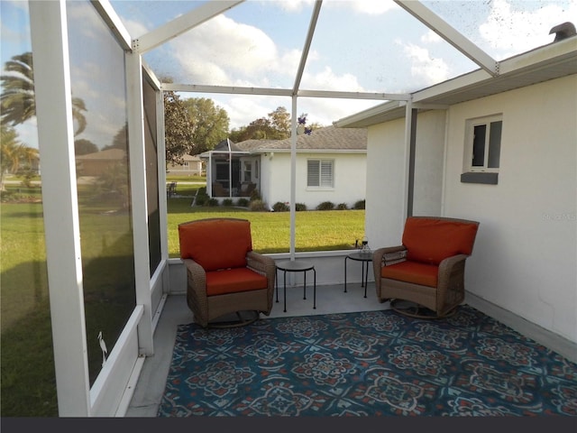 view of sunroom / solarium