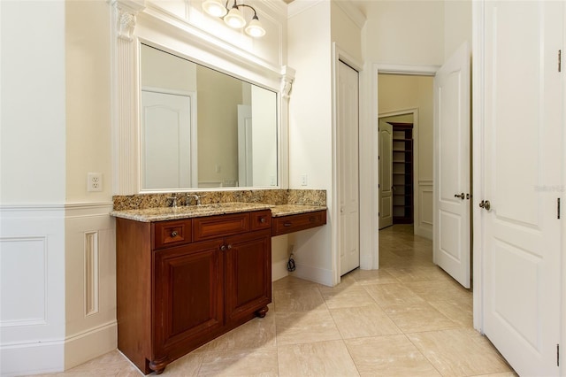 bathroom with vanity