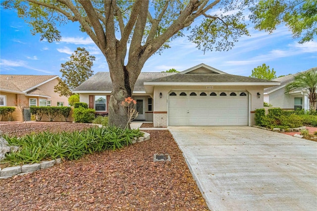 ranch-style house with a garage