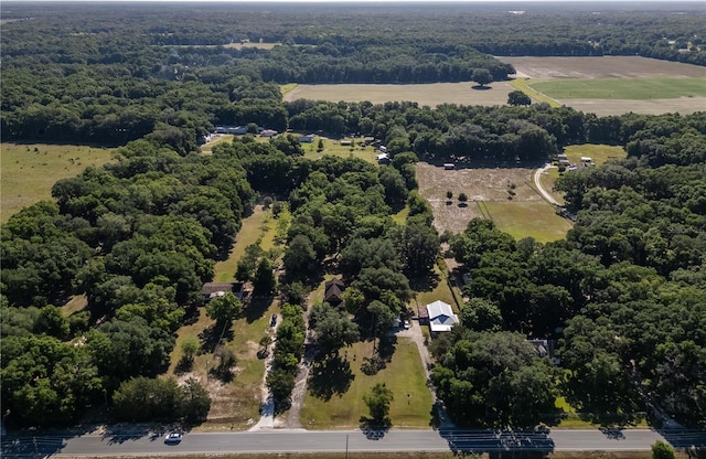 drone / aerial view featuring a rural view