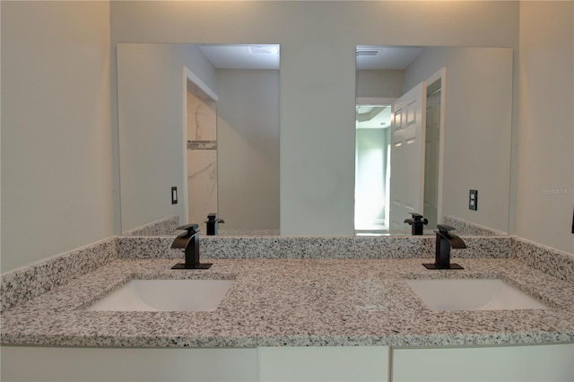 bathroom with vanity