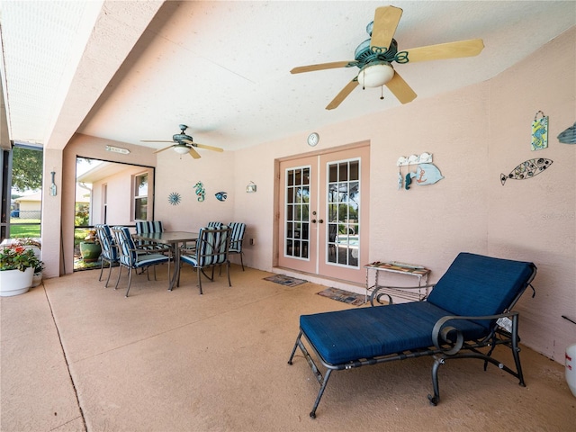 view of patio / terrace with french doors