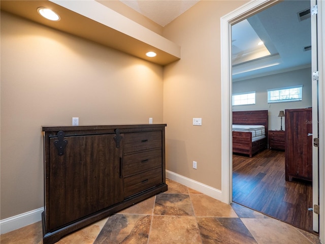 interior space with wood-type flooring