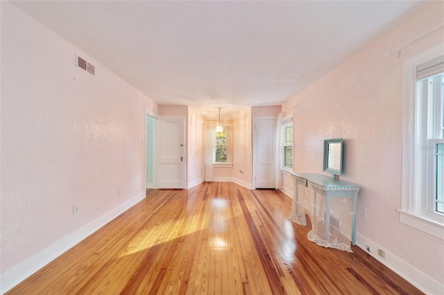 interior space featuring a wealth of natural light and light wood-type flooring