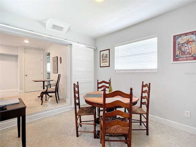 view of dining area