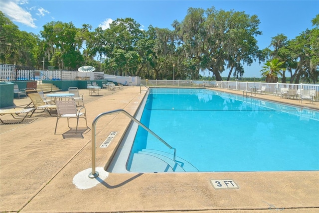 view of pool