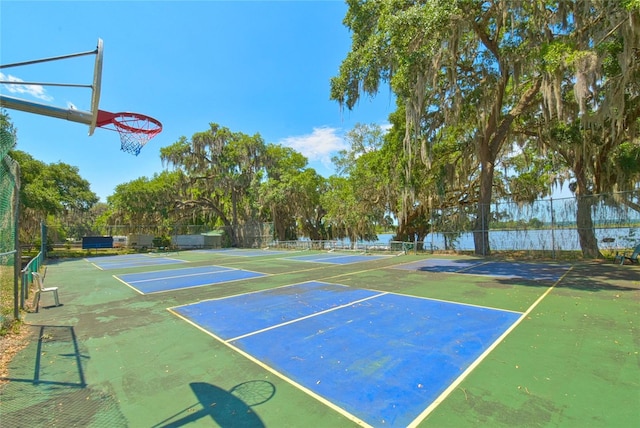 view of basketball court