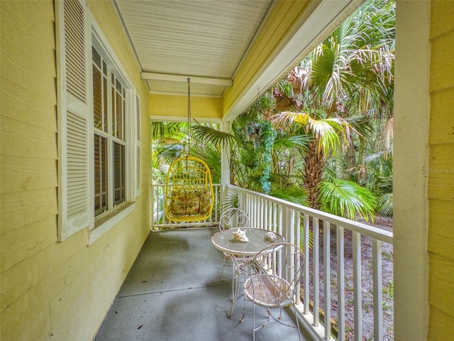 view of balcony