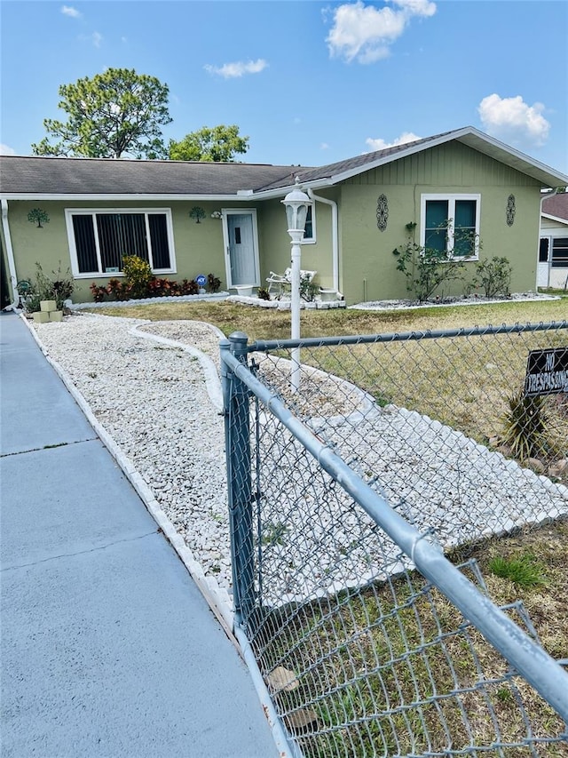 view of ranch-style home