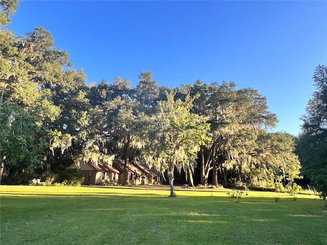 view of home's community featuring a lawn