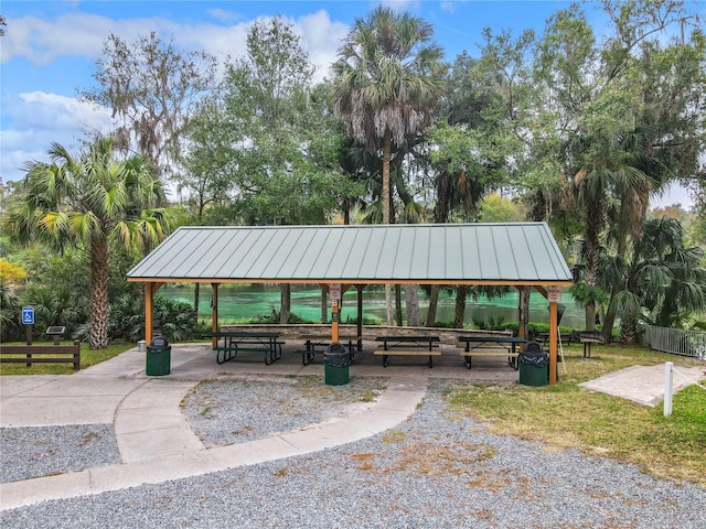 view of property's community featuring a gazebo