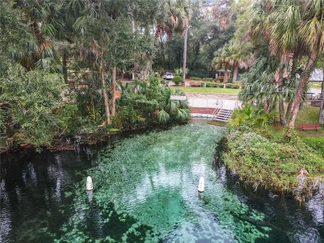 view of water feature