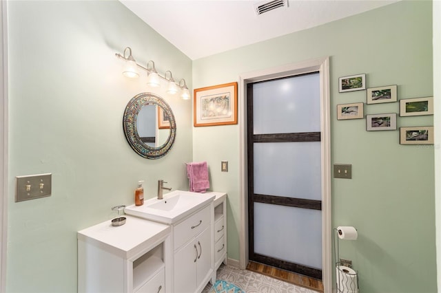 bathroom with vanity